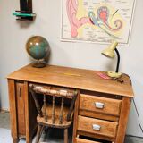 Old restored oak desk