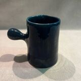 Blue ceramic milk jug