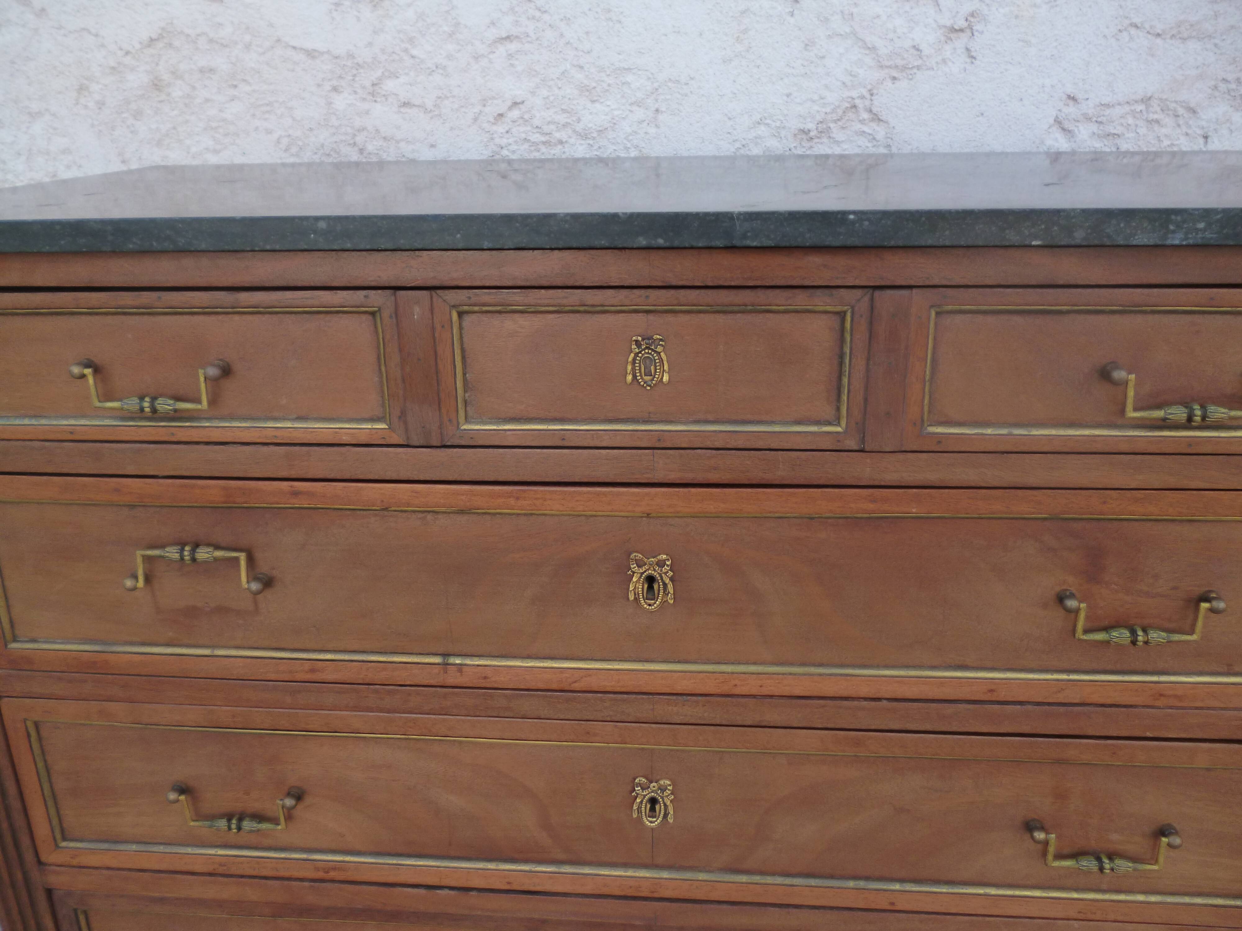 Louis XVI style mahogany dresser