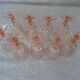 9 glasses Rosaline twist pink aroroc luminarc