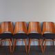 Set of 6 renovated chairs, design Oswald Haerdtl by Ton, Czech, 1960s