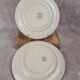 Set of 2 antique ironstone plates, "Daisy" pattern, Grand Dépôt Paris.