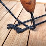 Wall coat rack wood 1960