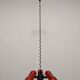 Chandelier with 3 spots of the 70s /80s of vrieland design