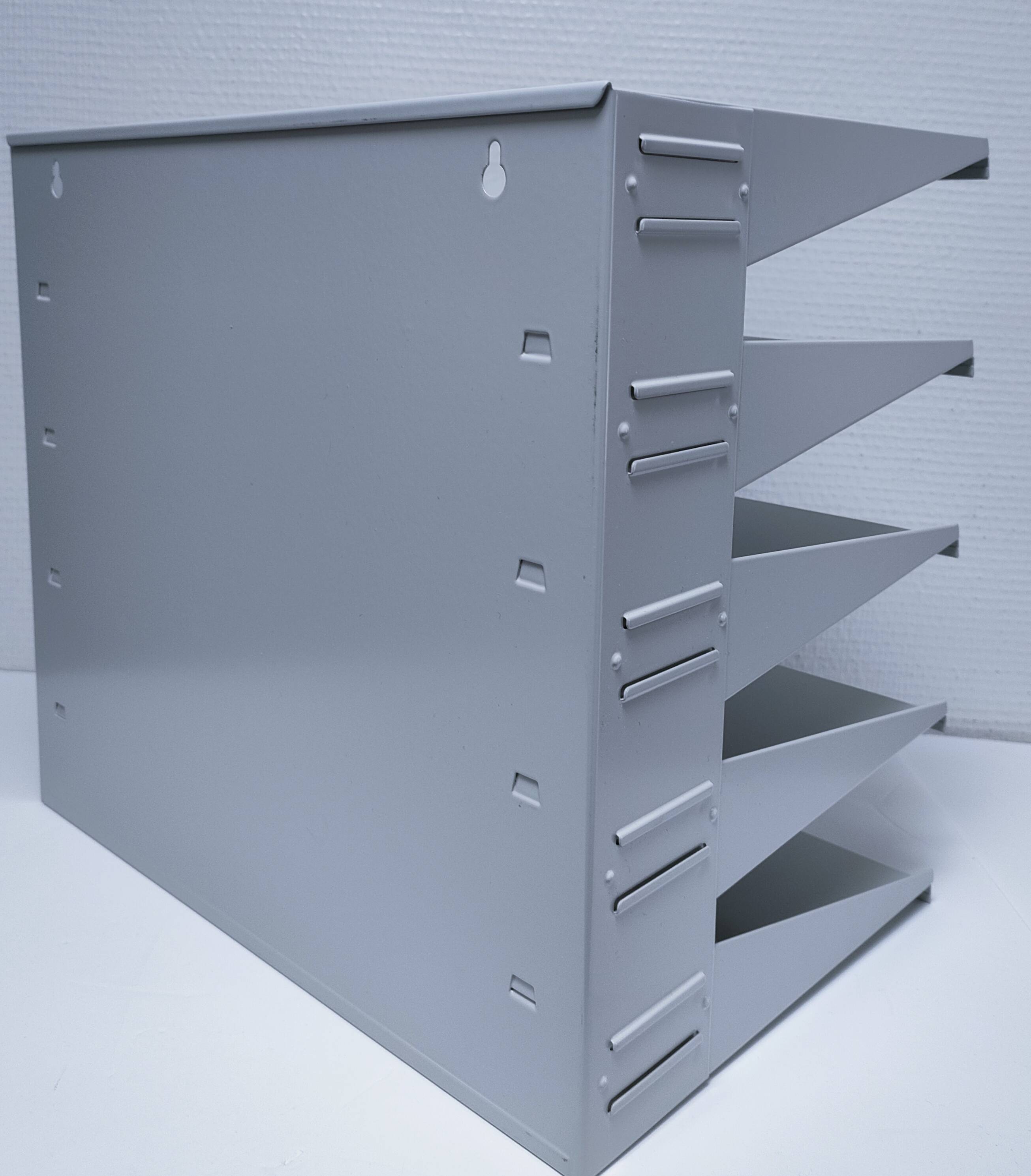 Industrial lacquered metal shelf, 1990s design