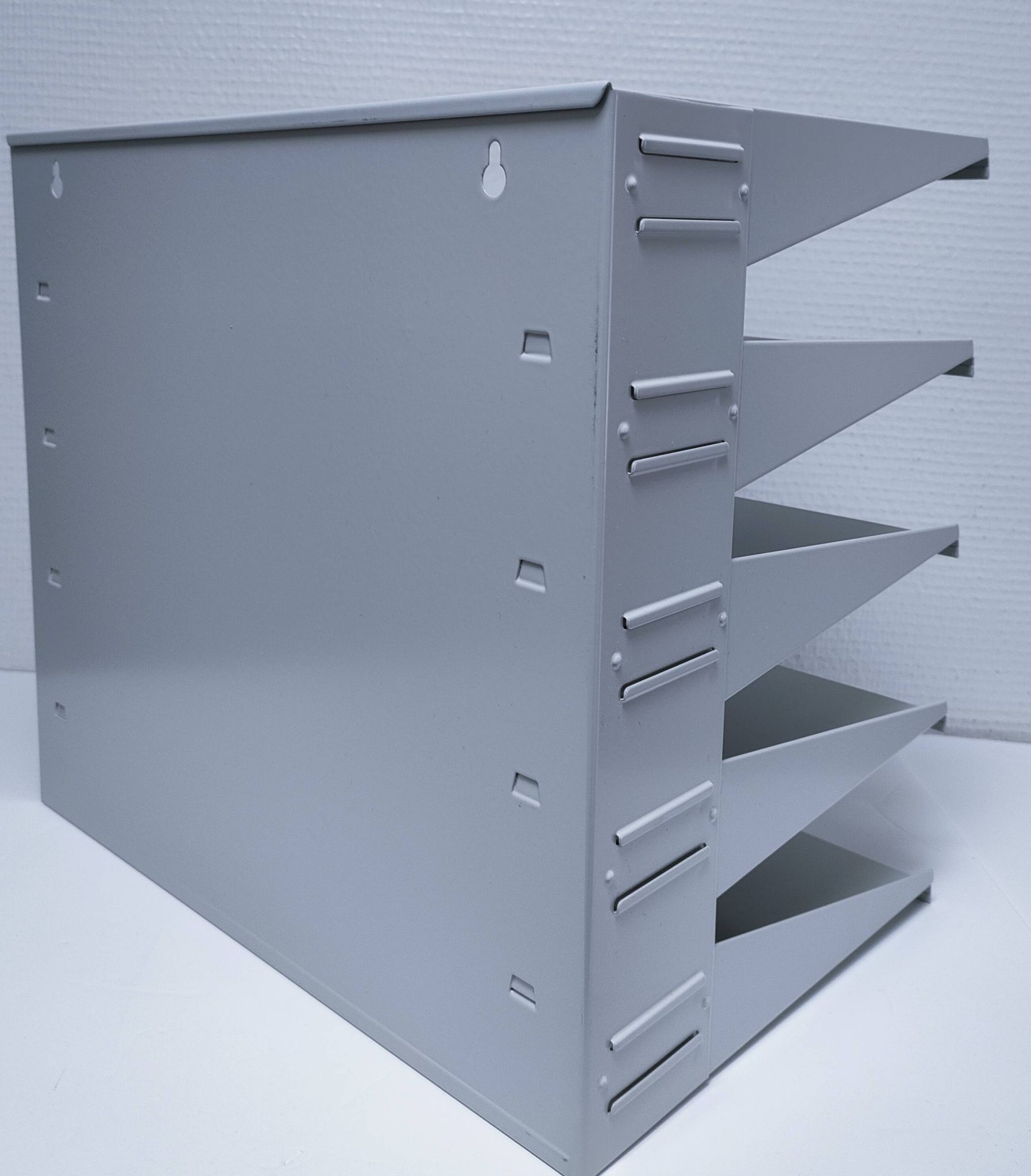 Industrial lacquered metal shelf, 1990s design