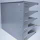 Industrial lacquered metal shelf, 1990s design