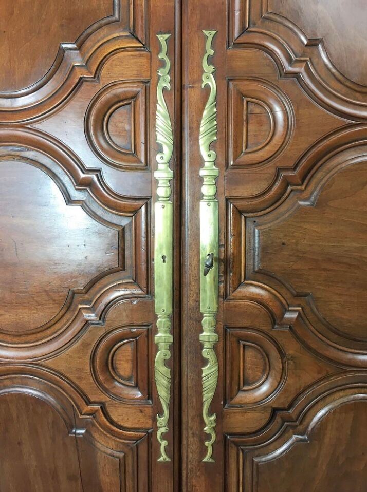 Wardrobe, Louis XVI style, Walnut, late XVII-early eighteenth century