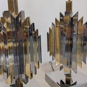Pair of Cactus lamp bases by Les Ateliers La Boétie, France 1974