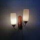 Teak wall lamp for the 70s