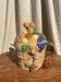 Vintage fruit and bear barbotine teapot