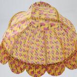 Printed textile suspension, dome shape with small crown