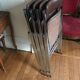 Chrome metal chairs and skaï from the 70s