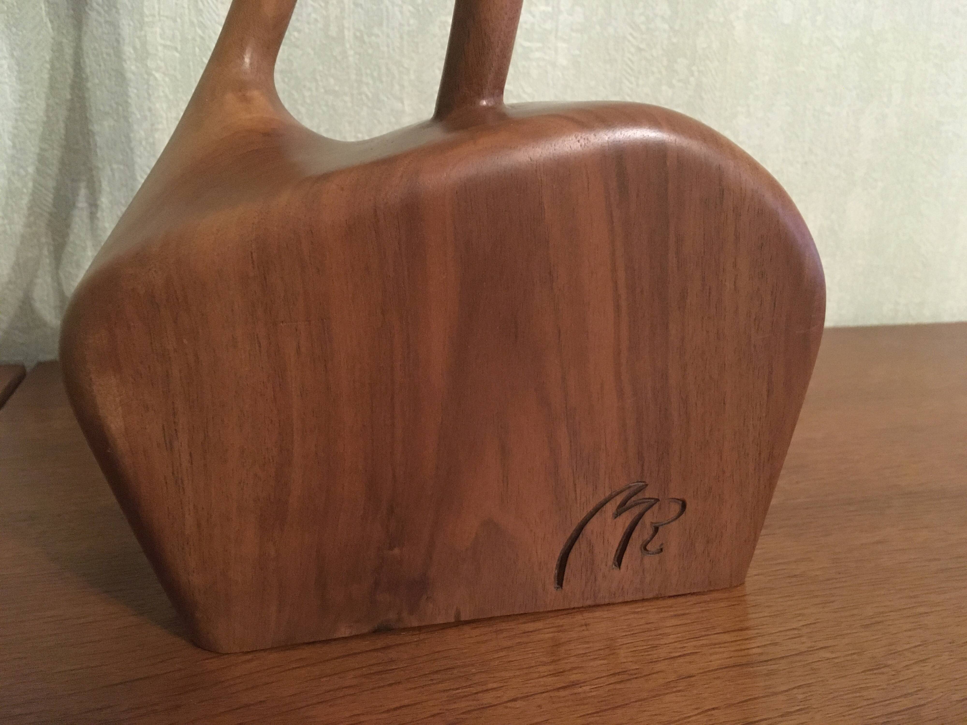 Walnut wood sculpture