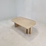 Italian travertine coffee table