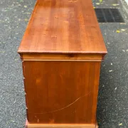 Minister's desk solid wood drawers storage keyboard shelf 140x60 1980