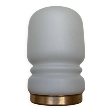 Mid-Century Glass Table Lamp for Valasske Mezirici, Czechoslovakia, 1970s