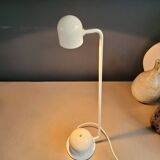 Vintage articulated desk lamp in white lacquer