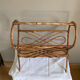 Rattan magazine holder 1970s