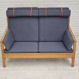 1970s, Danish design by Børge Mogensen, sofa model 2252, oak, furniture wool