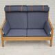 1970s, Danish design by Børge Mogensen, sofa model 2252, oak, furniture wool