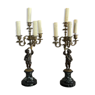 Pair of candelabras