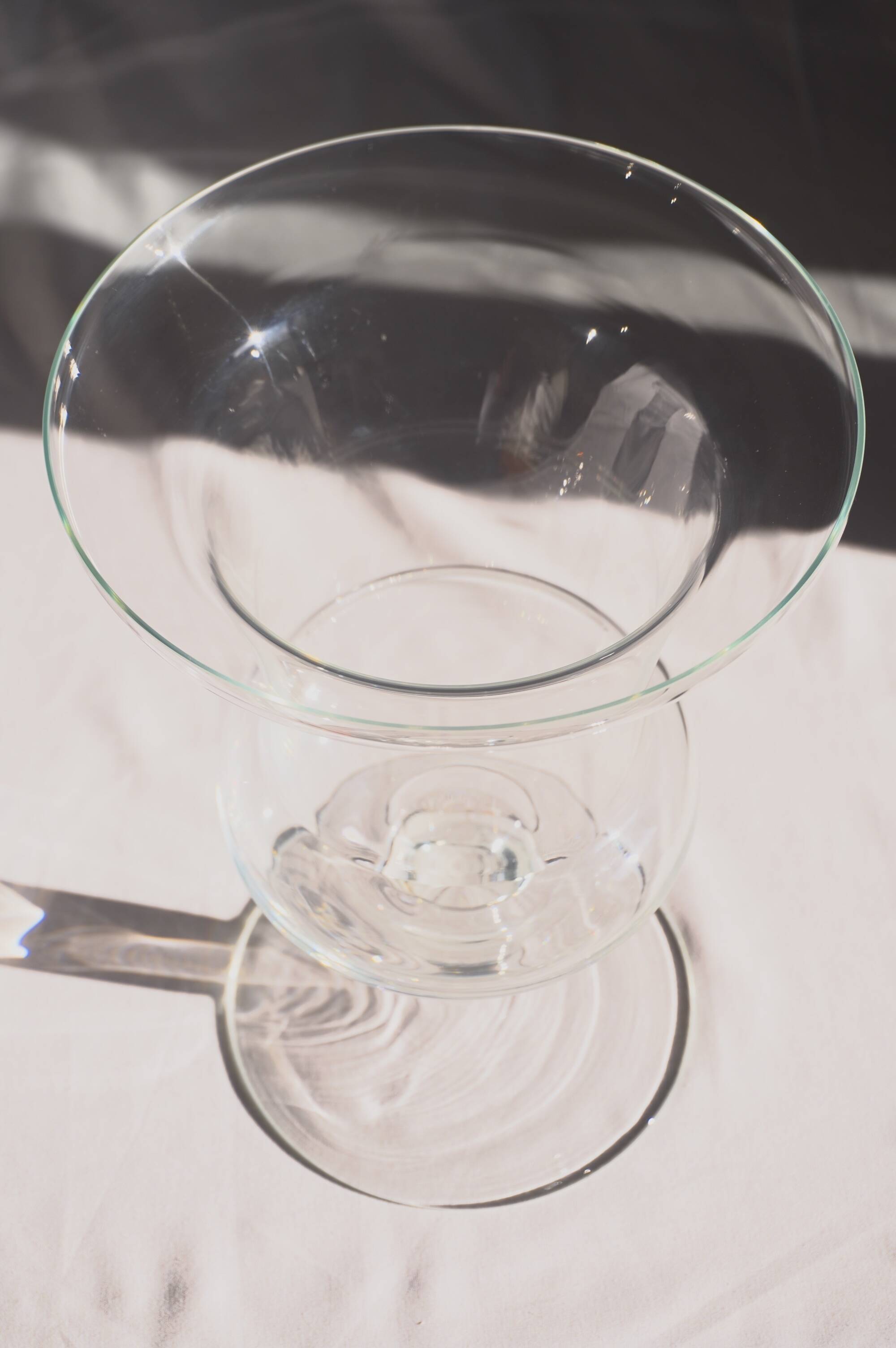 Large Médicis vase in blown glass