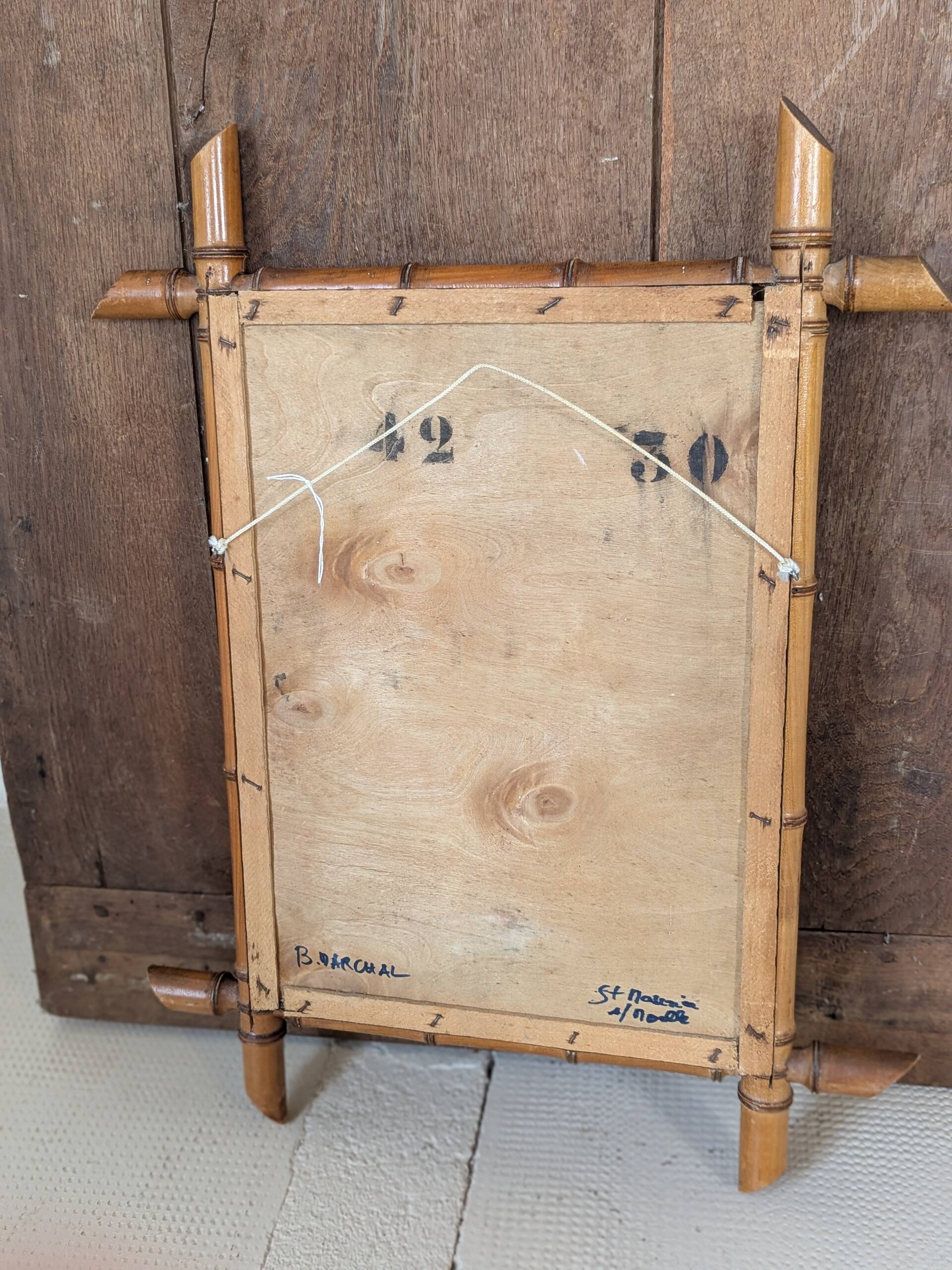 3 bamboo-look mirrors