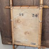 3 bamboo-look mirrors