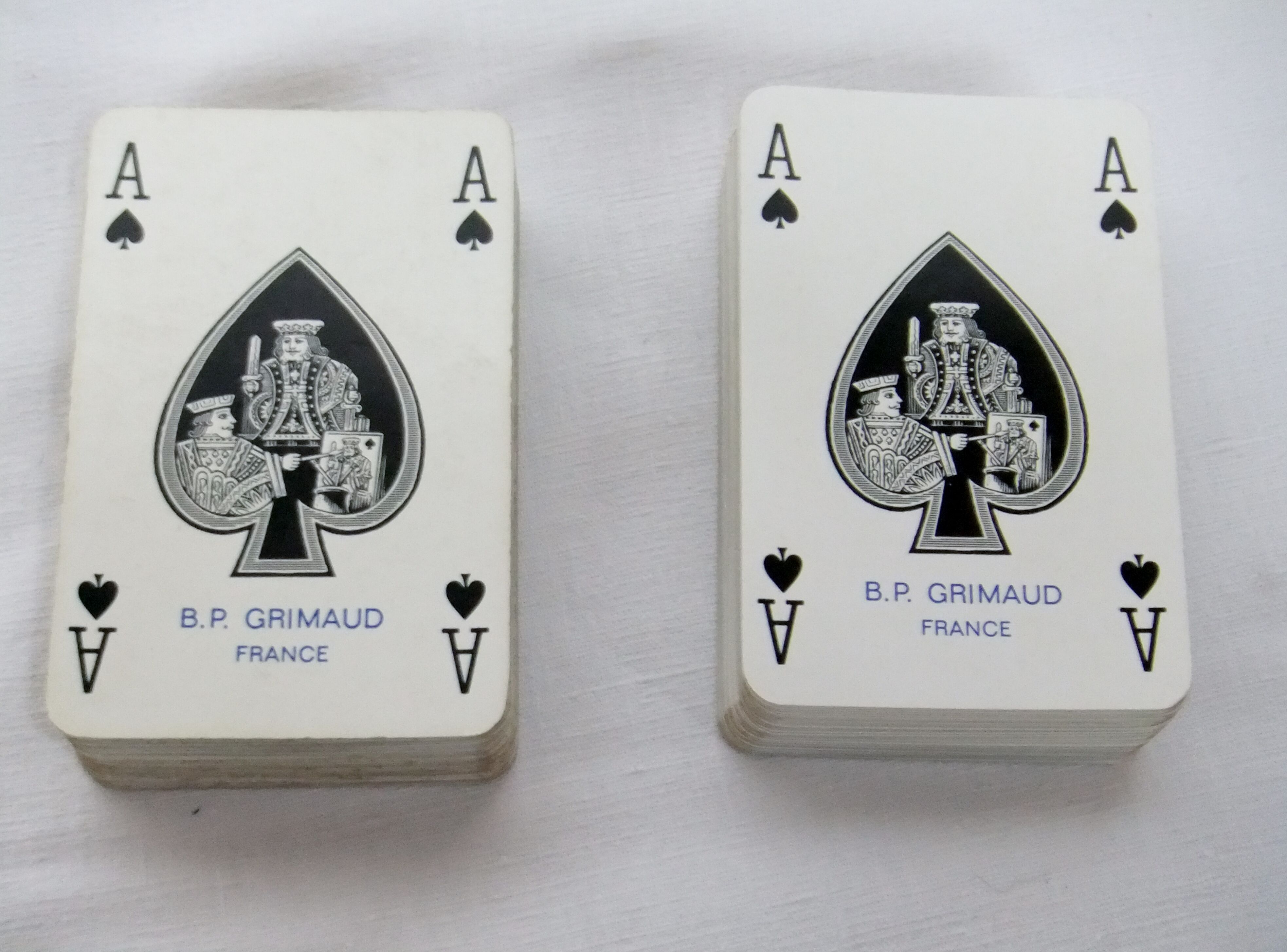 Card game BP Grimaud gilding collection card box leather box bridge