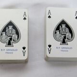 Card game BP Grimaud gilding collection card box leather box bridge