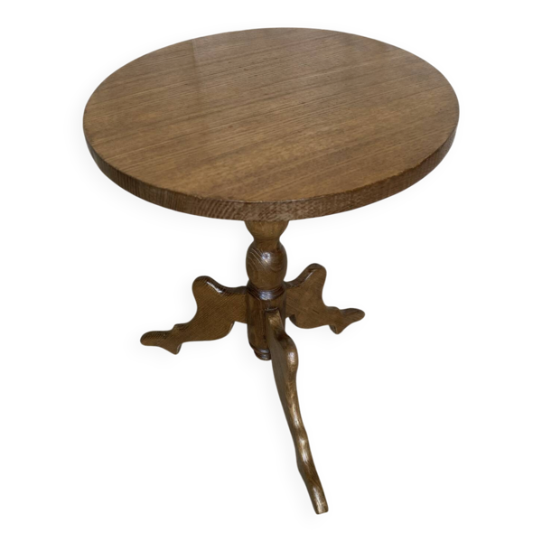Table appoint guéridon ancien louis philippe bois pieds tripodes vinta