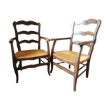 Pair of mulched chairs