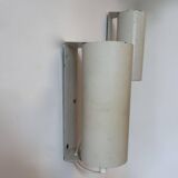 Pair of vintage adjustable wall lights, white metal, Sweden 1970