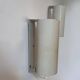 Pair of vintage adjustable wall lights, white metal, Sweden 1970