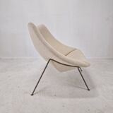 Chaise Oyster avec pouf par Pierre Paulin pour Artifort, années 1960