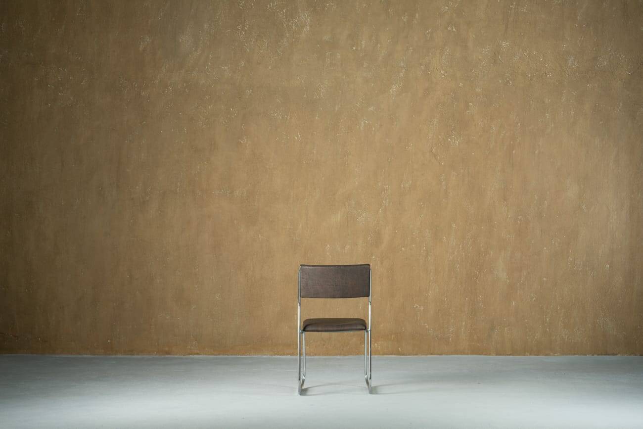 Mid-century Gastone Rinaldi metal chair, Italy 1970s