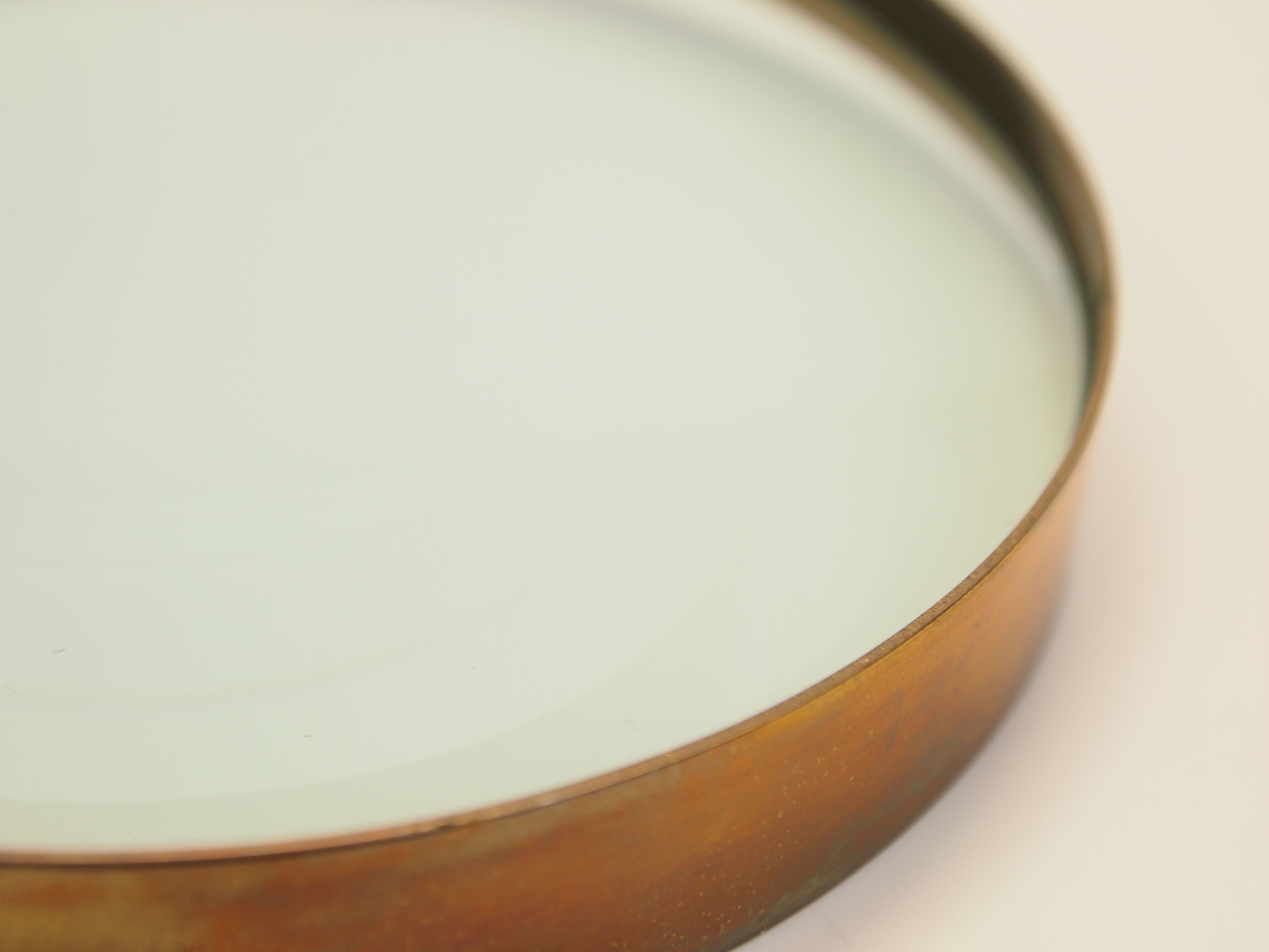 Vintage xxl brass desk magnifying glass