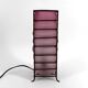 Modernist Glass Paste and Wrought Iron Table Lamp, Circa 1950-1960