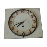 Green/yellow formica wall clock