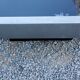 Coffee table in brushed steel and black tinted glass from the 70s