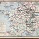 Old school map Vidal-Lablache 10, T26, 1930 - Military divisions