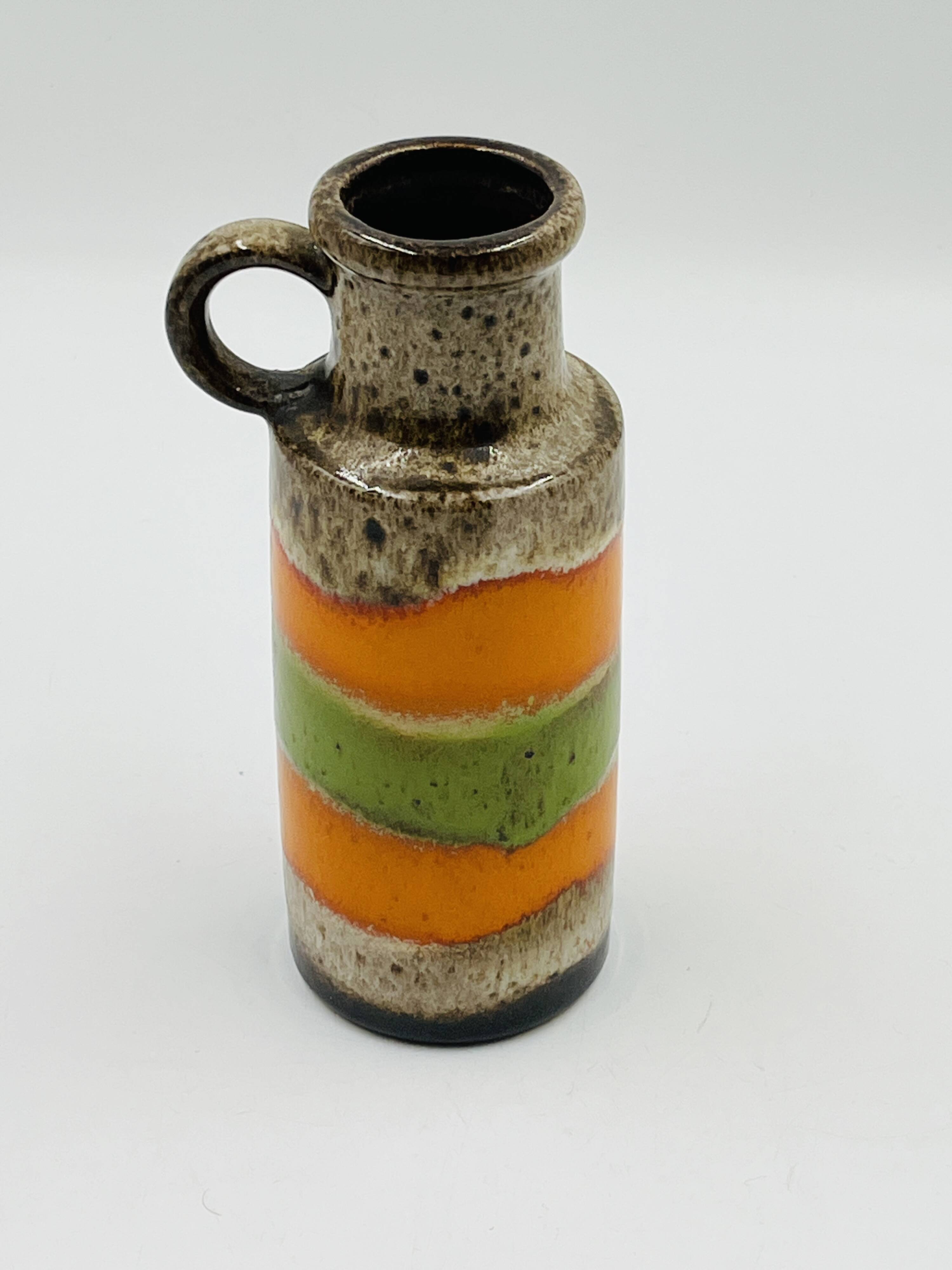 Vase from West Germany with a pop design.
