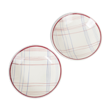 2 plates cap Gien france, model brigitte 1938-1960