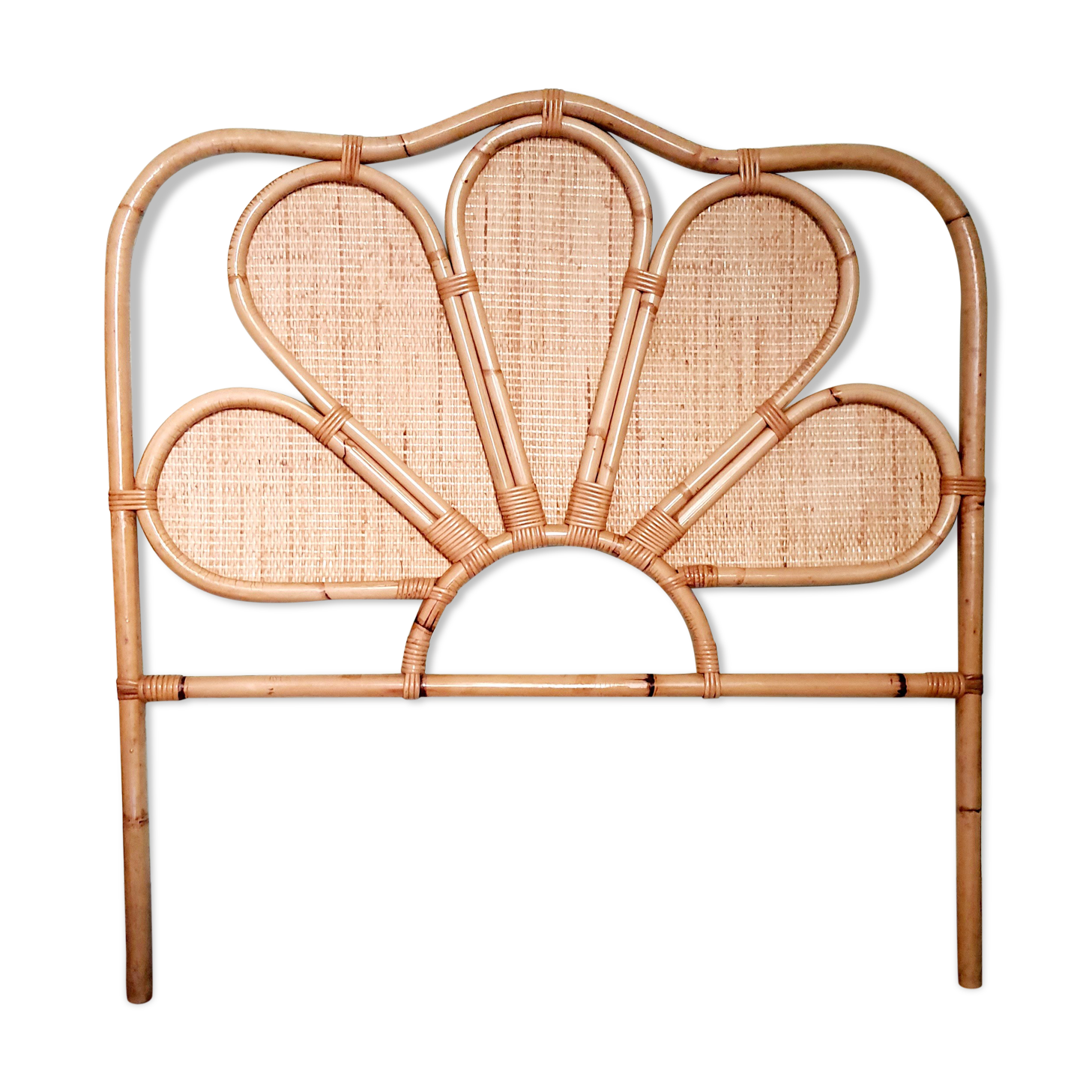 Rattan headboard 90 cm