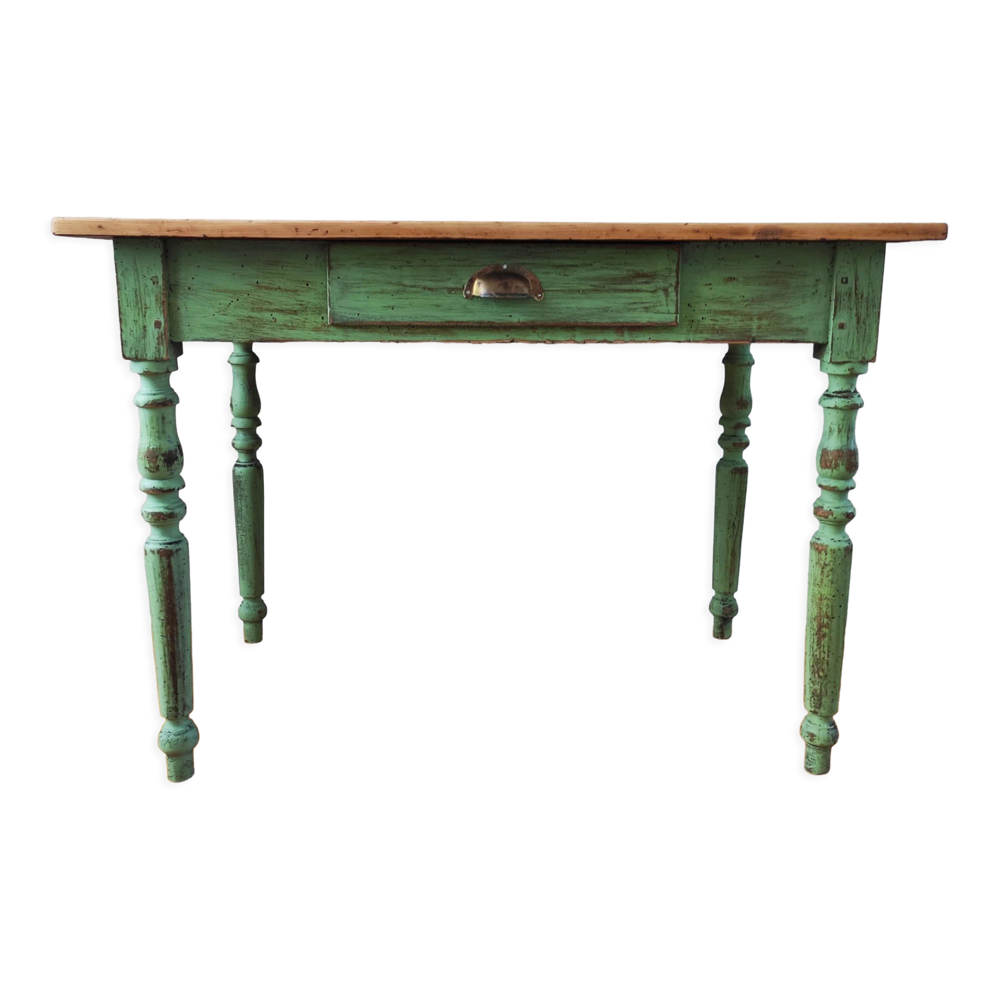 Old patinated farmhouse table