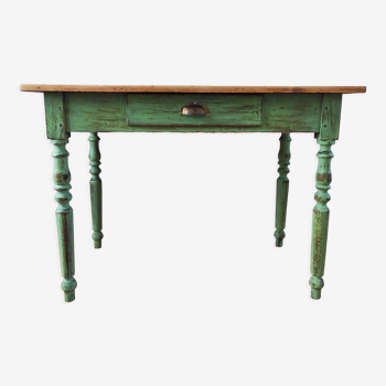 Old patinated farmhouse table