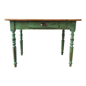 Old patinated farmhouse table