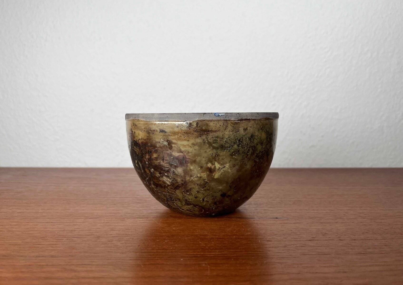 Mid-century modern Danish studio pottery bowl by Sussie Herold, 1960s.