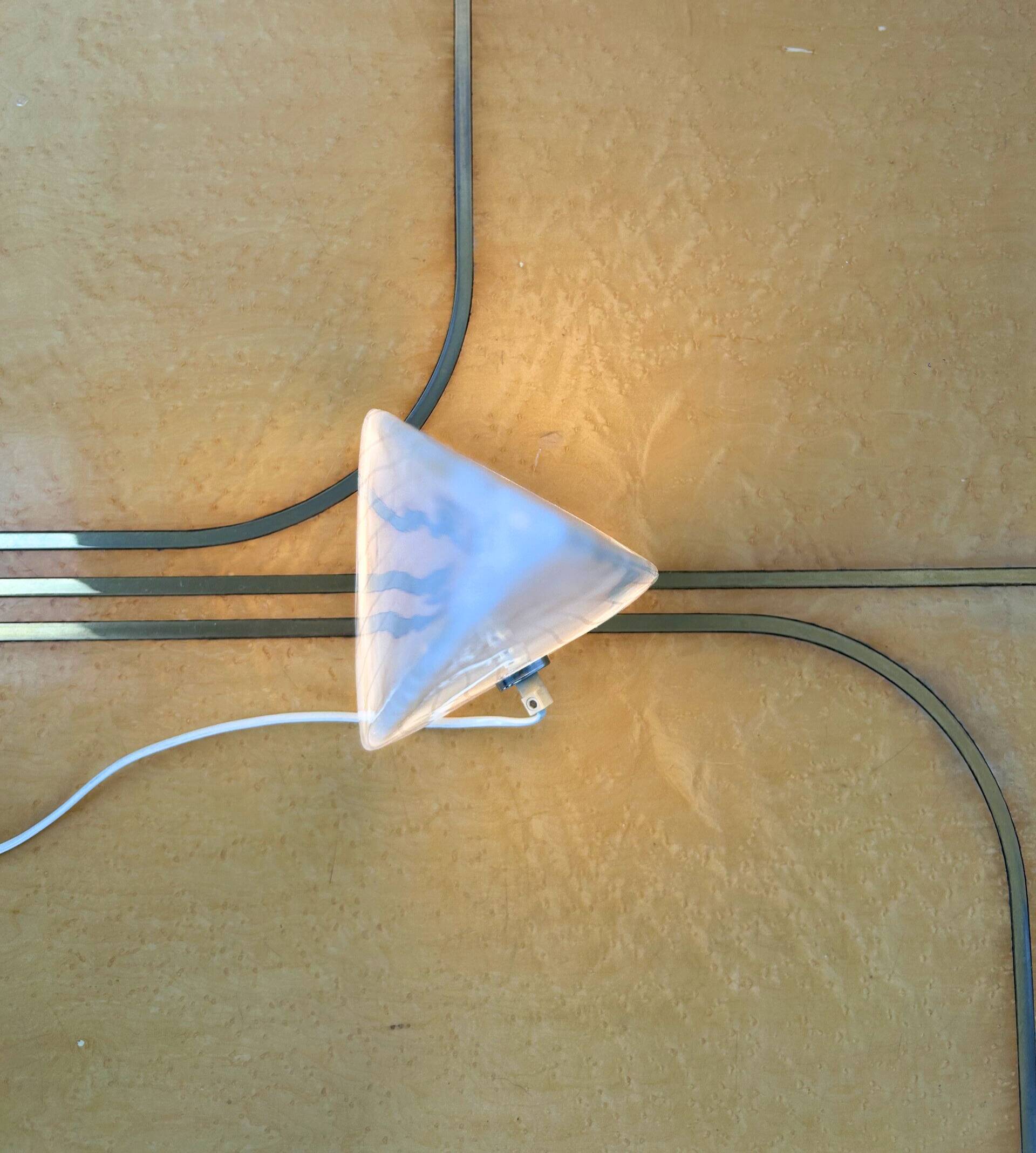 Conical lamp in Murano for Lino Tagliapietra
